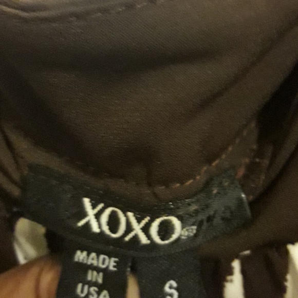 XOXO Dress Lime And Brown Size Small - Picture 4 of 5